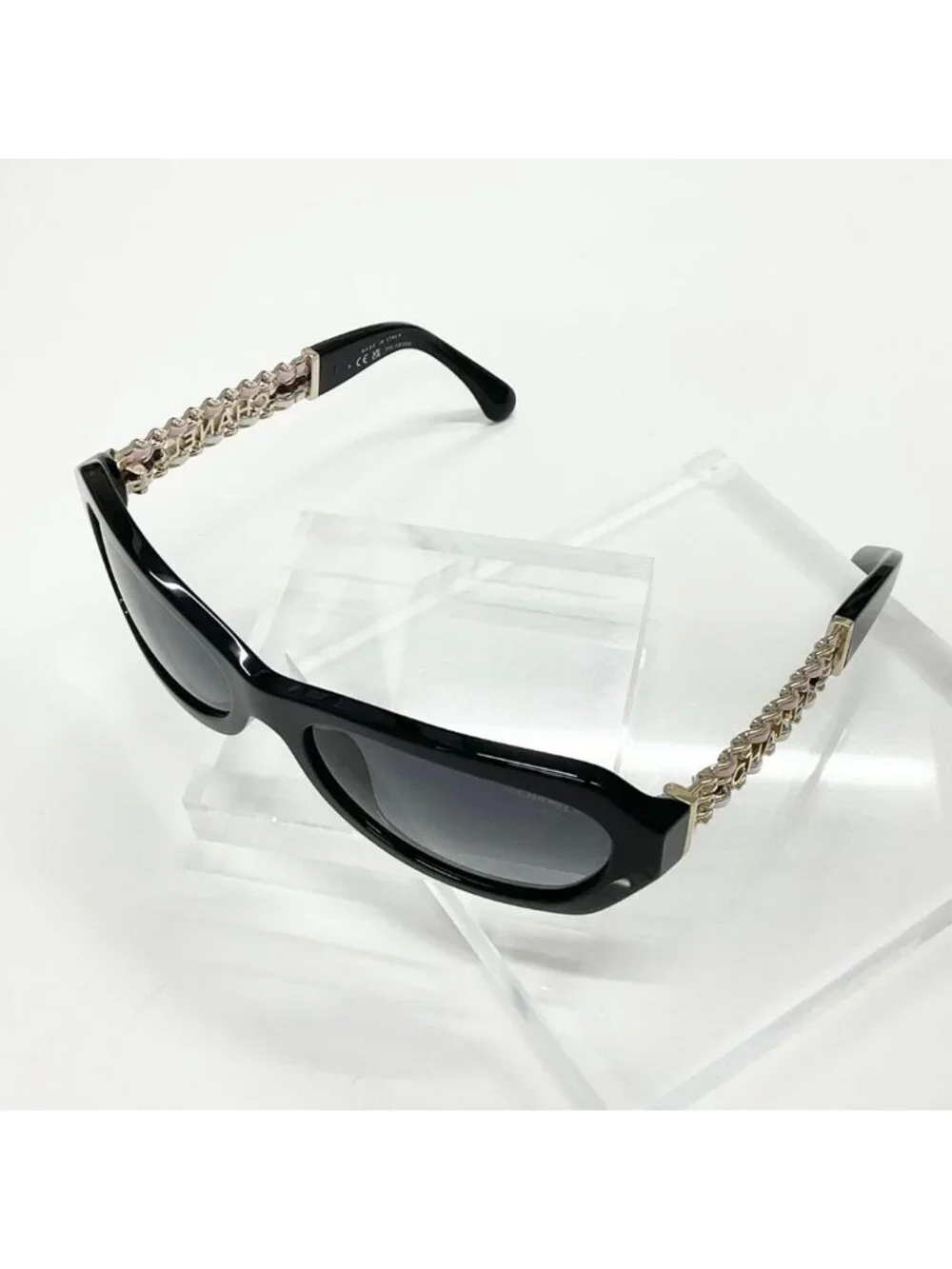 Chanel Sunglasses Logo Eyewear Black